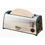 Palson Memphis toaster with electronic controls and defrosting function, 2 slots - Brushed metal