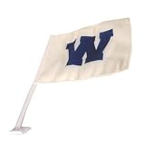 Chicago Cubs White "W" Car Flag