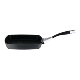 Circulon Elite Hard Anodised Square Grill Frying Pan, 24 cm