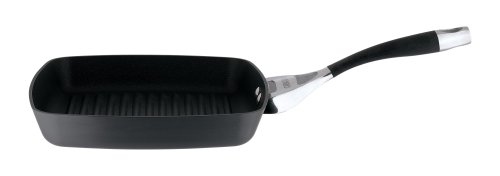 Circulon Elite Hard Anodised Square Grill Frying Pan, 24 cm