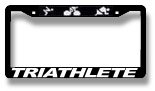 Triathlete License Plate Frame (With Icons)