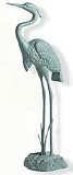 Aluminum Heron Garden Figurine GREEN