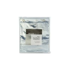 Homewares Clear Vinyl Shower Curtain / Liner, 72 L x 70 W