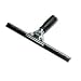 Pro Stainless Steel Window Squeegee, Rubber Grip Handle, 12