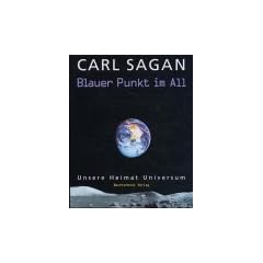 Blauer Punkt im All. Unsere Heimat Universum