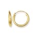 14k Yellow Endless hoop Earrings