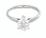 EGL Certified 5.01ct H/IF Pear Cut Diamond Engagement Ring in Platinum
