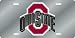 Ohio State Buckeyes Laser Cut Silver License Plate - SET OF 6 - Sports Merchandise