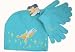 Tinkerbell Star Tinker Bell Winter Ski Hat (Beanie) and Glove Set