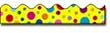 BORDER COLORFUL DOTS SCALLOPED