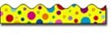 BORDER COLORFUL DOTS SCALLOPED