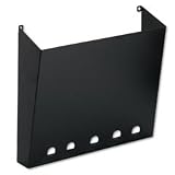 Safco 5645BL Privacy file/chart wall pocket, steel, 12-1/2w x 1-1/2d x 11-7/8h, black, 4/box