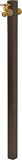 Ames True Temper Decorative Free Standing Metal Faucet Extender With Brass Fittings #2392300