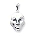 Sterling Silver Antiqued Face Pendant