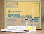 Syringe with Hypodermic Needle 5ml 22g x 1 1/2' Terumo 25ct.