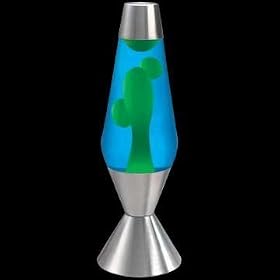 Lava Lamp 52 Oz - Yellow Wax with Blue Liquid