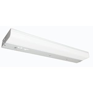 American Fluorescent TUQ117R8 Undercabinet Light, White, with Outlet and Switch,... by 