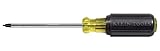Klein Tools 661 no. 1 Square-Recess Tip Screwdriver with 4-Inch Round-Shank [並行輸入品]
