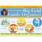 Amy Knapp's Big Grid Family Organizer 2009 Deluxe Wall Calendar