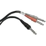 Hosa Cable STP202 TRS To Dual 1/4 Inch Insert Cable (6.5 Foot)