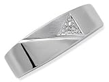 Image of 9ct White Gold and Diamond Gentleman's Ring