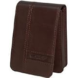 Casio EX-Case80 Brown Leather Pouch Style Case for all Exilim S & Z Series Cameras