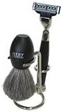 Black Matt 3 part Shave Kit