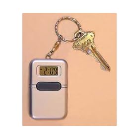 Talking Clock Keychain Silver - English