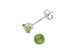 Sterling Silver 5mm Round CZ Fashion Birthstone Earring in 4 Prong Setting, August