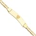 14K Oakland Raiders Med Pol Id Bracelet W/Anchor - NF1511-8