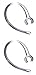 10 pc set (2-black, 2-translucent ear hooks & 6 