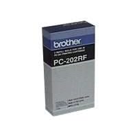 Brother Refill Ribbon Rolls for PC201 2 Pack (PC-202RF)