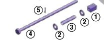 Fontaine Wedge-stop rod KIT- ROD-1108
