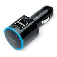 iLuv iAD219 Dual USB Car Charger for Apple iPhone 4/4S, 3G/3GS and All Mobile Devices