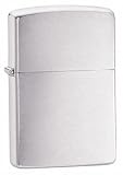 Zippo Cigarette Lighter, Brushed Chrome, Personalised FREE,