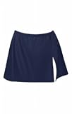 Navy Plus Size Vented Swim Skirt - Women's Swimsuit Plus Size Swimsuits