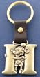 Mickey Mouse Letter H Brass Key Chain Disney