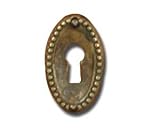 Keyhole Escutcheon Antique Brass