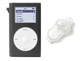 ICOVER Apple Ipod Mini Black Skin With Free Belt Clip, Free ArmBand & Free Screen Protector + Free Cell Phone Signal Antenna Booster !!
