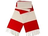 Sporting Goods : Classic Red and White Bar Scarf