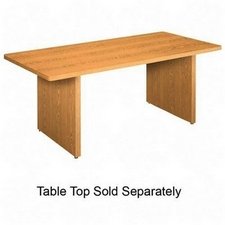 Basyx / Table Base, Rectangular, 27-7/8"High, Medium Oak / BSXRTBASEM