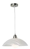 Produkt-Bild: Pendelleuchte Fancy, 1-flg., Nickel matt, Glas satiniert, f&uuml;r 1xE27, max 60W, Durchmesser 35cm, L&auml;nge 150cm