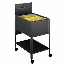 <b>LLR60177 Mobile Standard File, w/Lock, 13-1/2x24-3/4x28-1/4, Black</b>