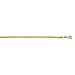 18k Yellow Gold 3.7mm Square Franco Chain Necklace - 30 Inch