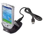 HP iPAQ FA112A#AC3 USB Desktop Cradle with Battery Slot for H1910