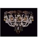 214XRwK5fyL. SL160  Schonbek 5098 91LA Adagio 3 Light Flush Mount in Silvergild with Light Amethyst crystal