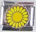 Clearly Charming Yellow Sunflower Italian Charm