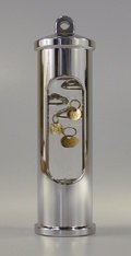 E.S. Sorensen Galileo Glass Liquid Volume Expansion Thermometer (Chrome)