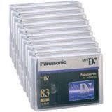 Panasonic AYDVM63PQ 63/42 Minute Professional Quality Mini-DV Digital Tape, 10 Pack.