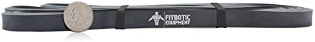 Fitbotic Resistance Strength Band- Exercise Stretch Loop bands for Crossfit, Calisthenics, Pull Ups, Stretching, Mobility, Physical Therapy, Weight Training, Flexibility Black 40" x 1/2" 30-50 lbs